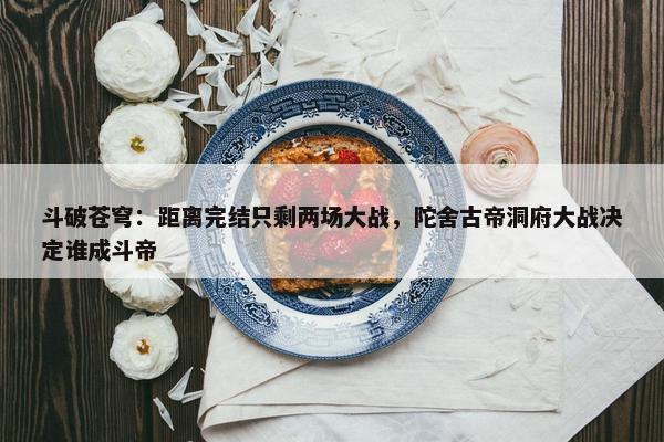 斗破苍穹：距离完结只剩两场大战，陀舍古帝洞府大战决定谁成斗帝